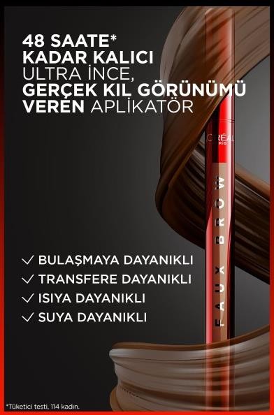 L'Oréal Paris Infaillible Faux Brow Ultra İnce Uçlu Kaş Kalemi - Dark Brunette