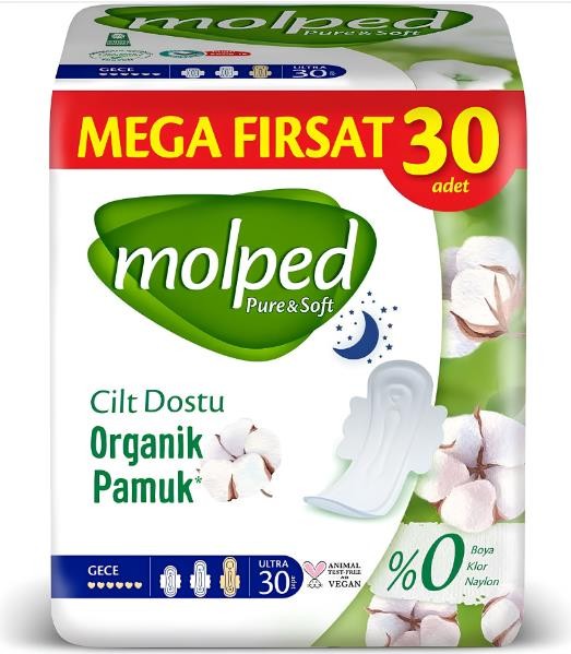 Molped Pure&Soft Mega Gece 30'lu