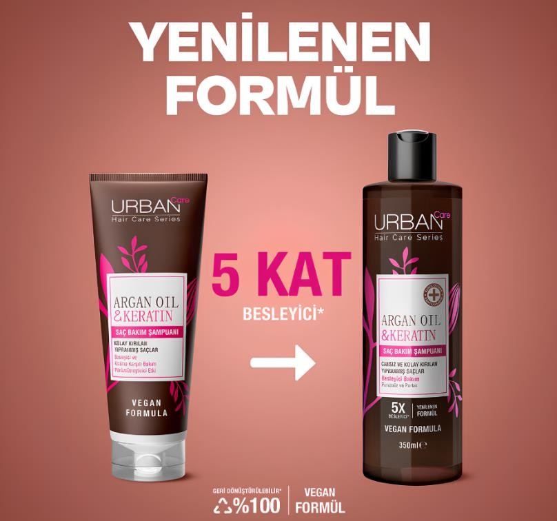 Urban Care Argan Oil & Keratin Saç Bakım Şampuanı 350 ml