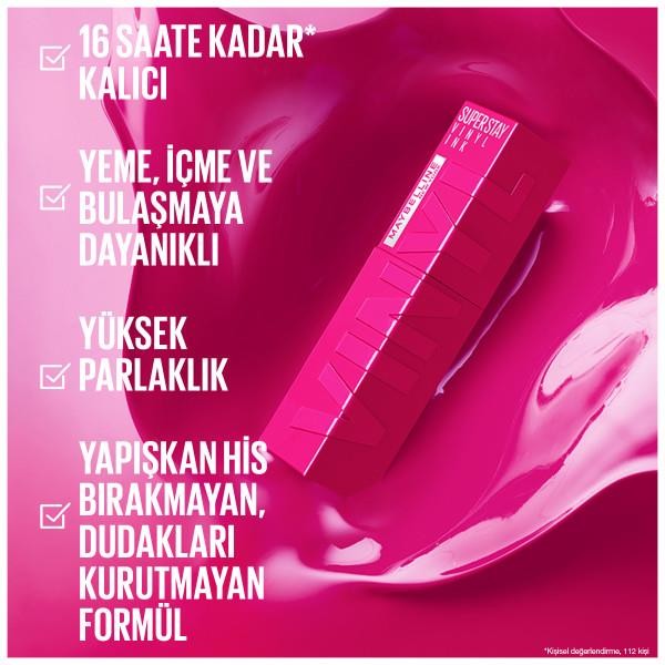 Maybelline New York Super Stay Vinly Ink Parlak Ruj - 160 Sultry