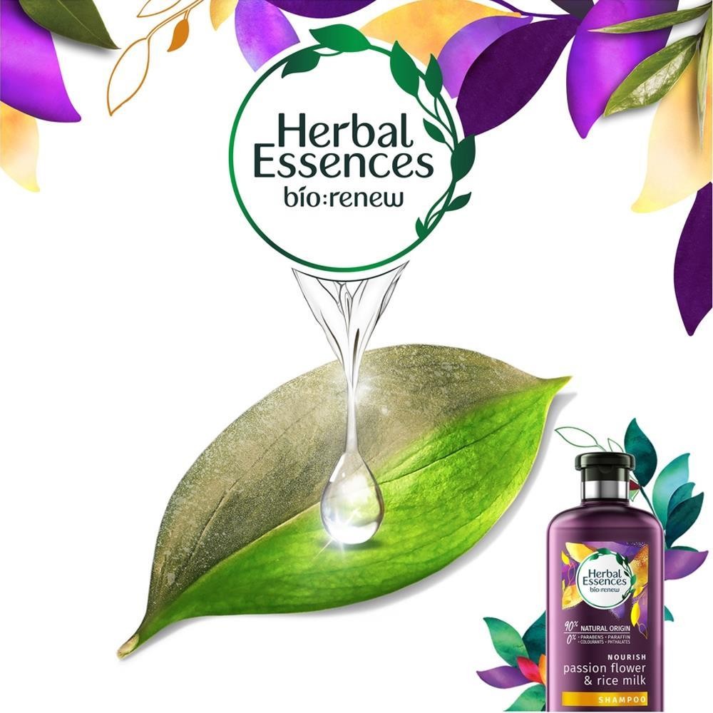 Herbal Essences Çarkıfelek Çiçeği&Pirinç Sütü Şampuan 400 ml