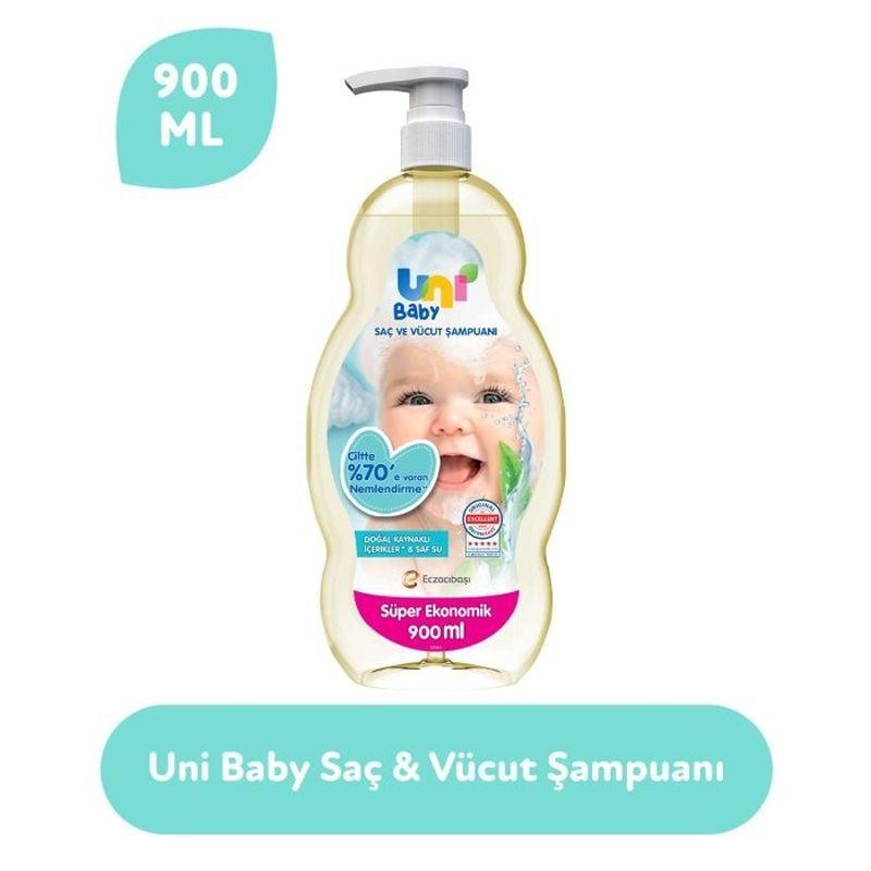 Uni Baby Saç ve Vücut Şampuanı 900 ml