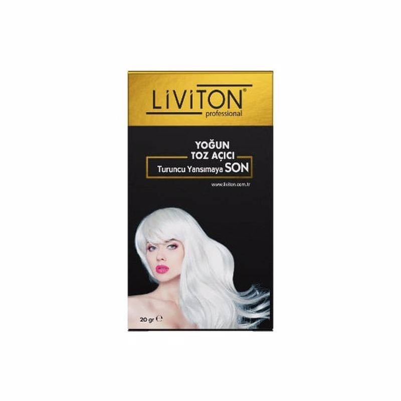 Liviton Professional Tek Kullanımlık Yoğun Toz Saç Açıcı 20 gr + Oksidan 50 ml