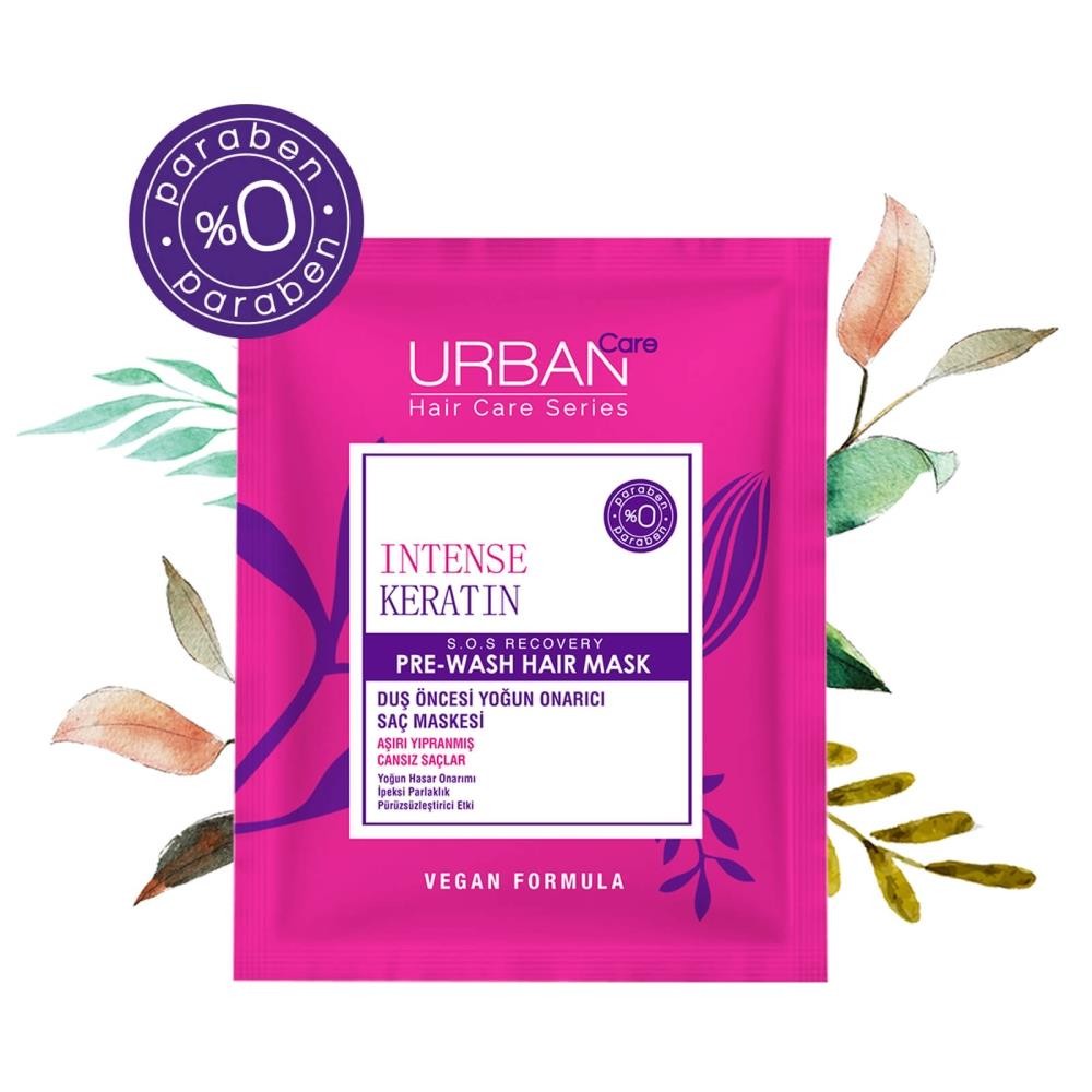 Urban Care Intense Keratin Duş Öncesi Yoğun Onarıcı Saç Maskesi 50 ml