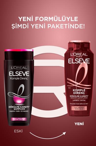 L'Oréal Paris Elseve Komple Direnç Dökülme Karşıtı Şampuan 300 ml