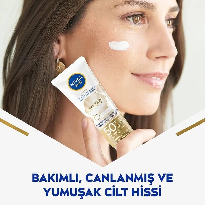 Nivea Sun Lumınous Leke Karşıtı Güneş Koruyucu Yüz Kremi SPF50 40 ml 