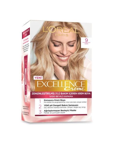 L’Oréal Paris Excellence Creme Saç Boyası - 9 Sarı