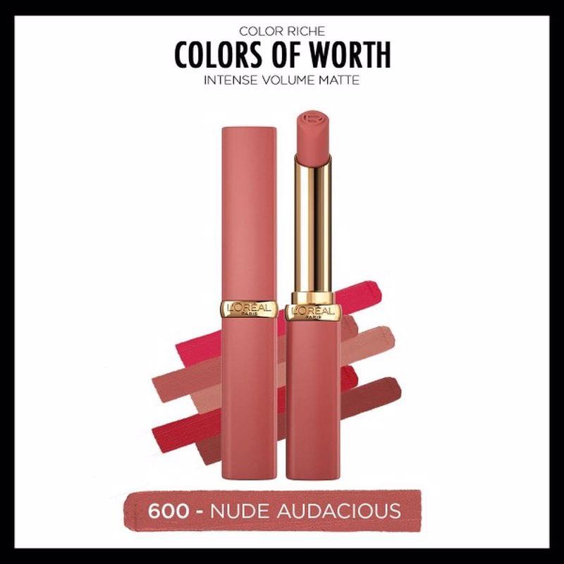 L'Oréal Paris Color Riche Colors of Worth Intense Volume Matte Ruj - 600 Nude Audacious