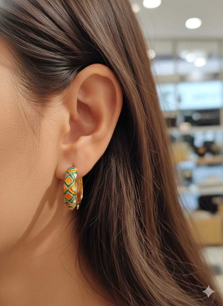 VİP SERİ MİNELİ HALKA KÜPE