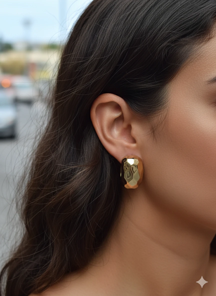 VİP SERİ GOLD RENK TASARIM KÜPE