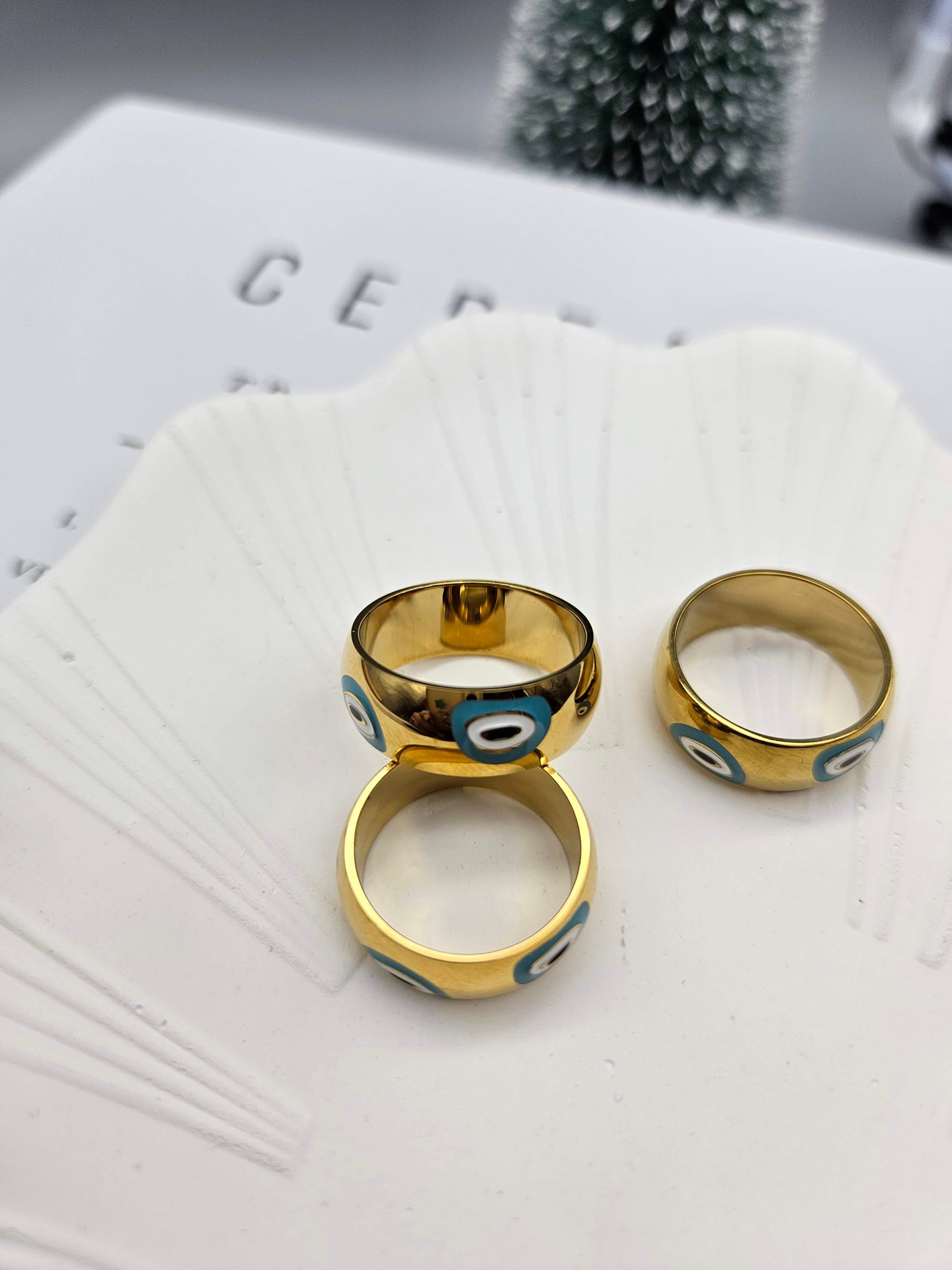 ÇELİK GOLD RENK MARKA MODEL YÜZÜK