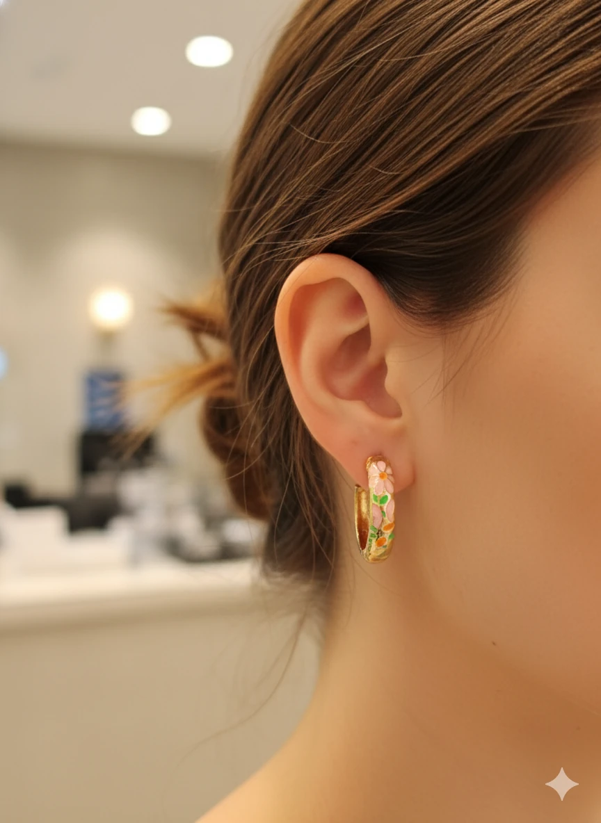 VİP SERİ MİNELİ HALKA KÜPE