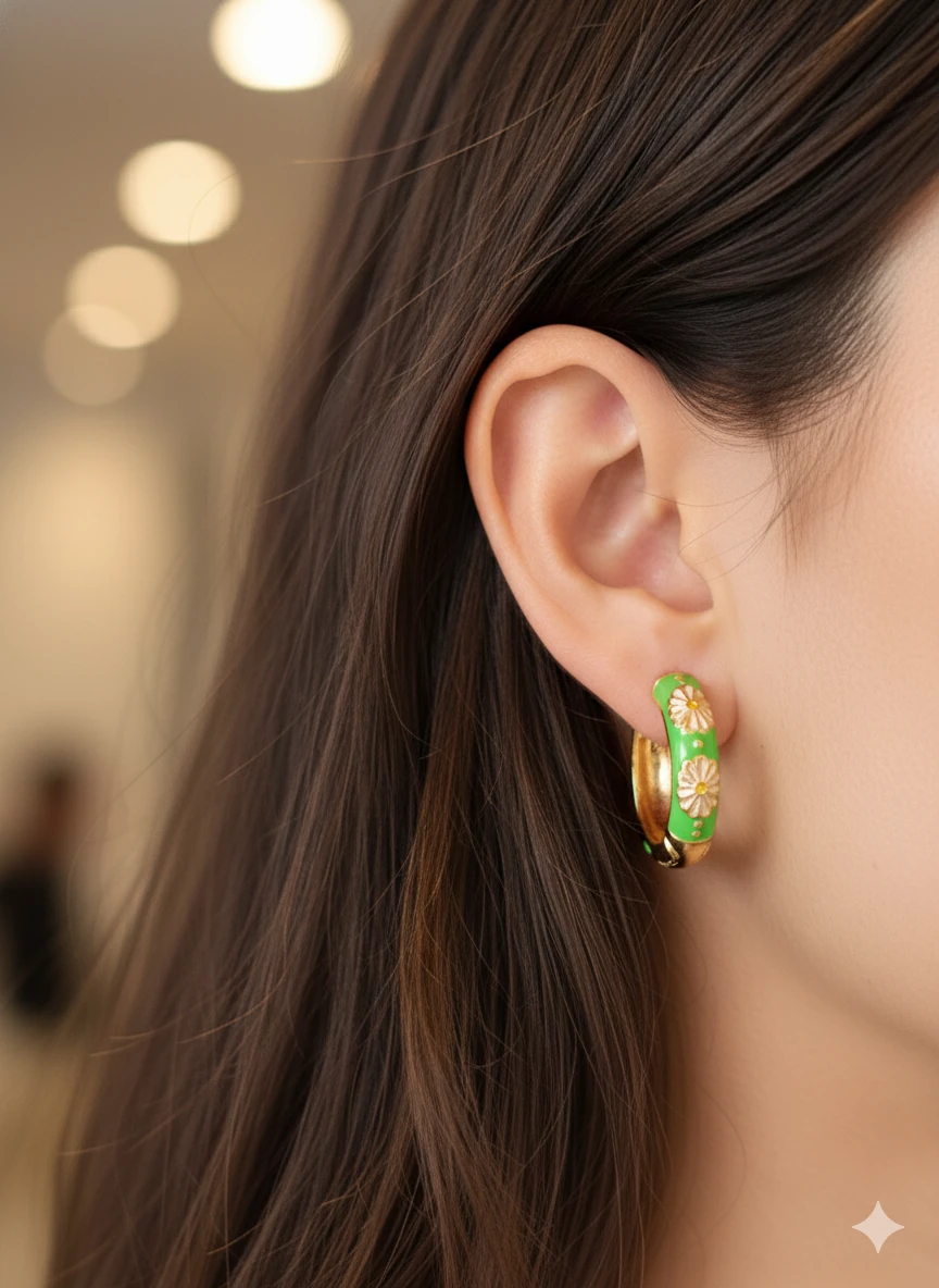 VİP SERİ MİNELİ HALKA KÜPE