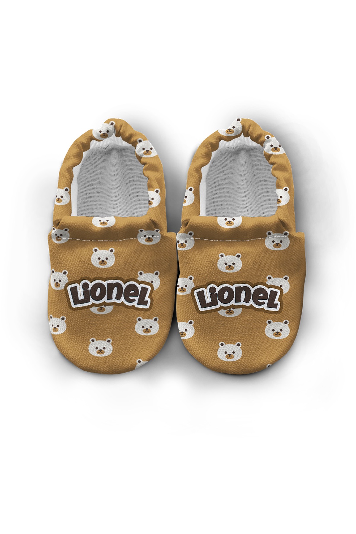 Make It Yours – Personalized Teddy Bear Booties for Babies | Non-Slip, Organic Cotton, Home & Nursery Use
