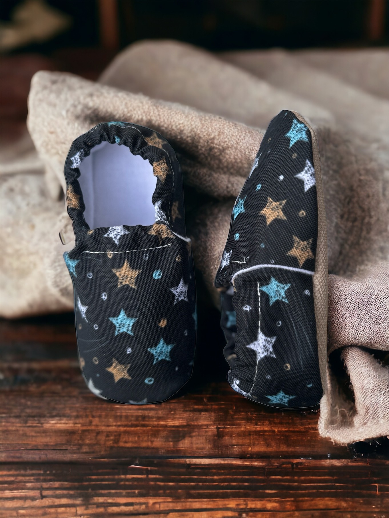 Comet Pattern Nursery-Home Shoes