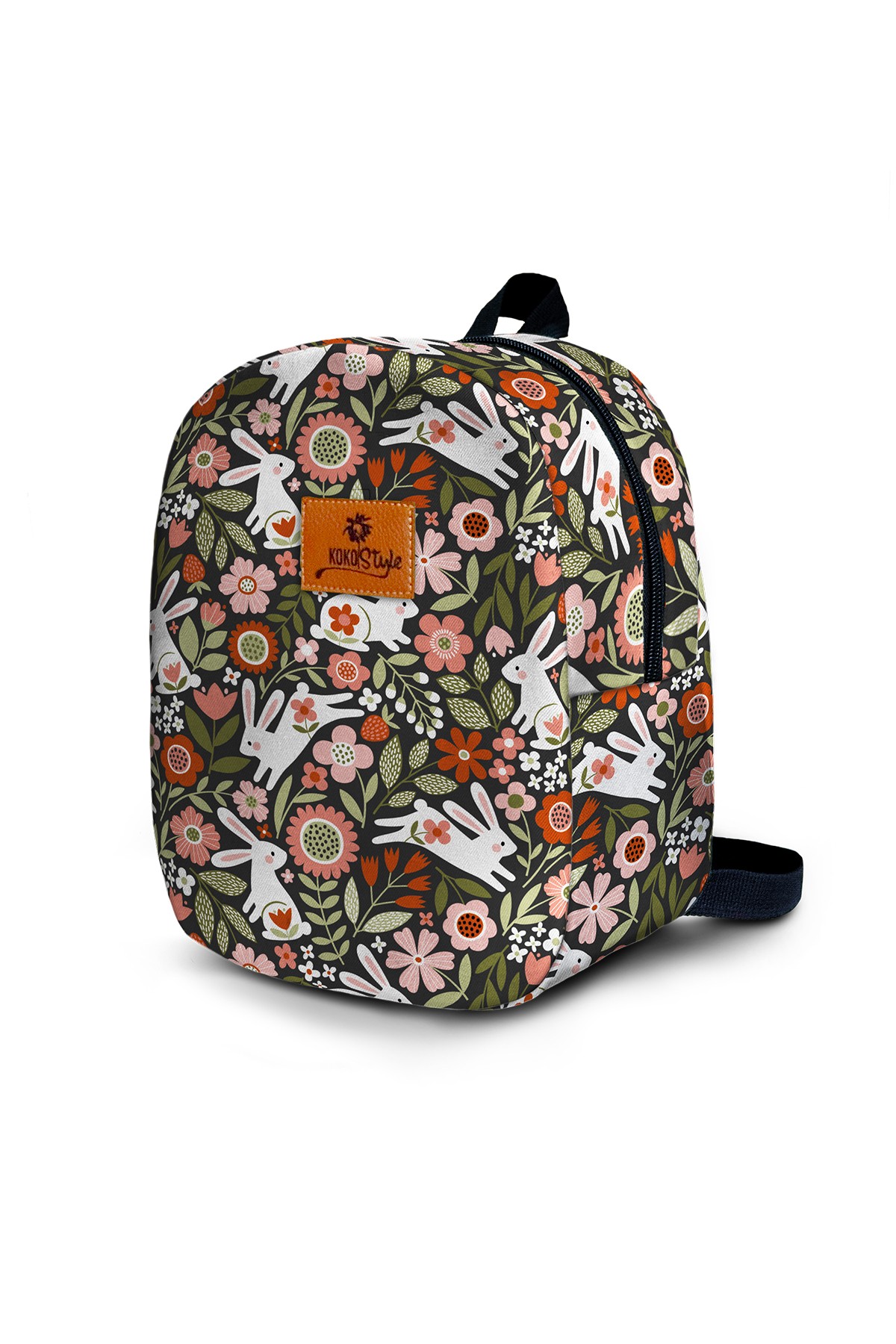 Floral Rabbit Pattern Small Nursery Bag