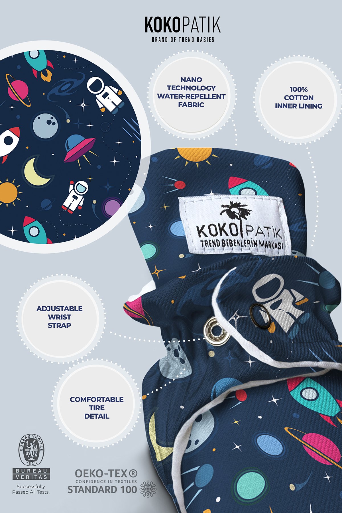 Astronaut Baby Booties – Space-Themed Non-Slip Cotton Slippers for Curious Little Explorers