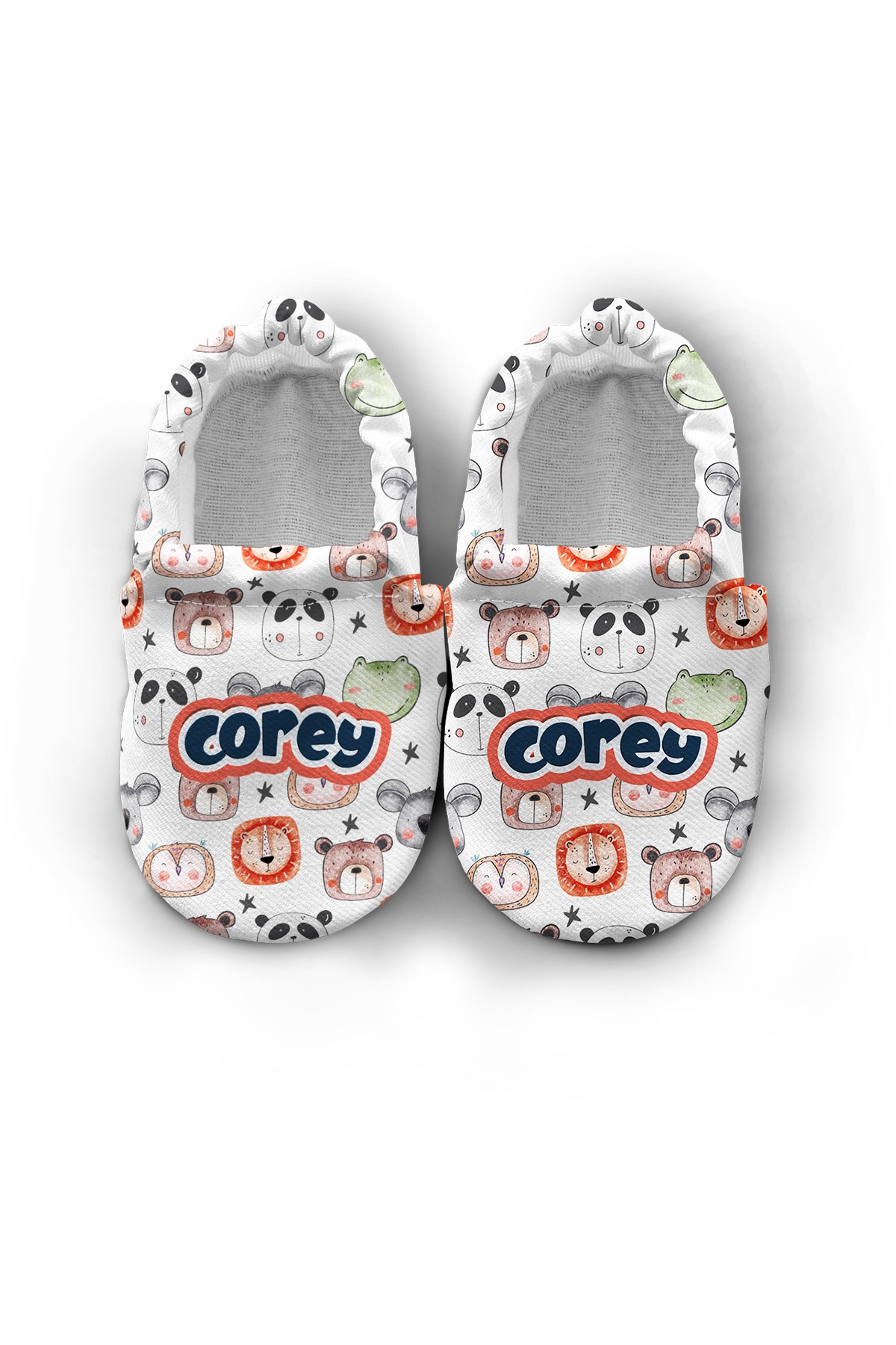 Make It Yours – Personalized Portrait of Friends Booties for Babies | Non-Slip, Organic Cotton, Home & Nursery Use