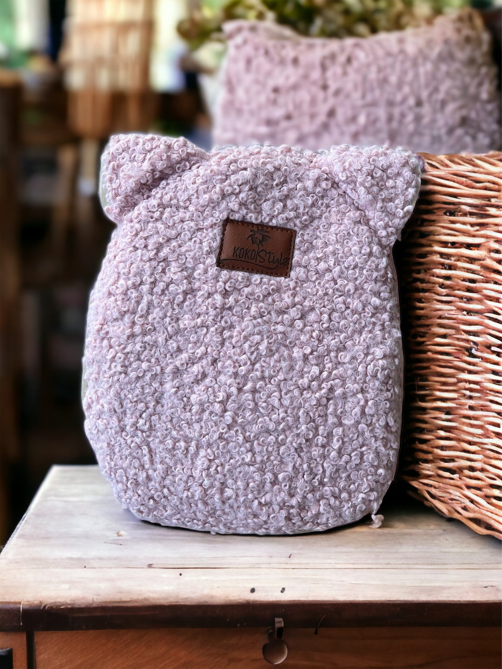 Pembe Teddy Küçük Boy Kreş Çantası