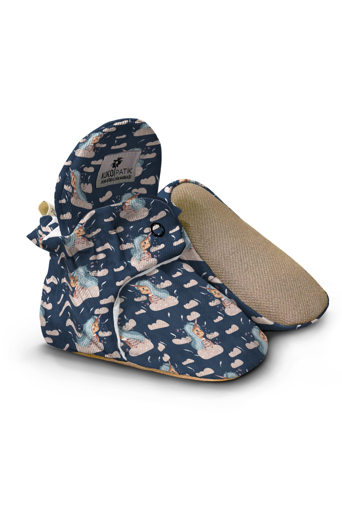 Unicorn Cloud Baby Booties – Soft Non-Slip Slippers with Magical Design