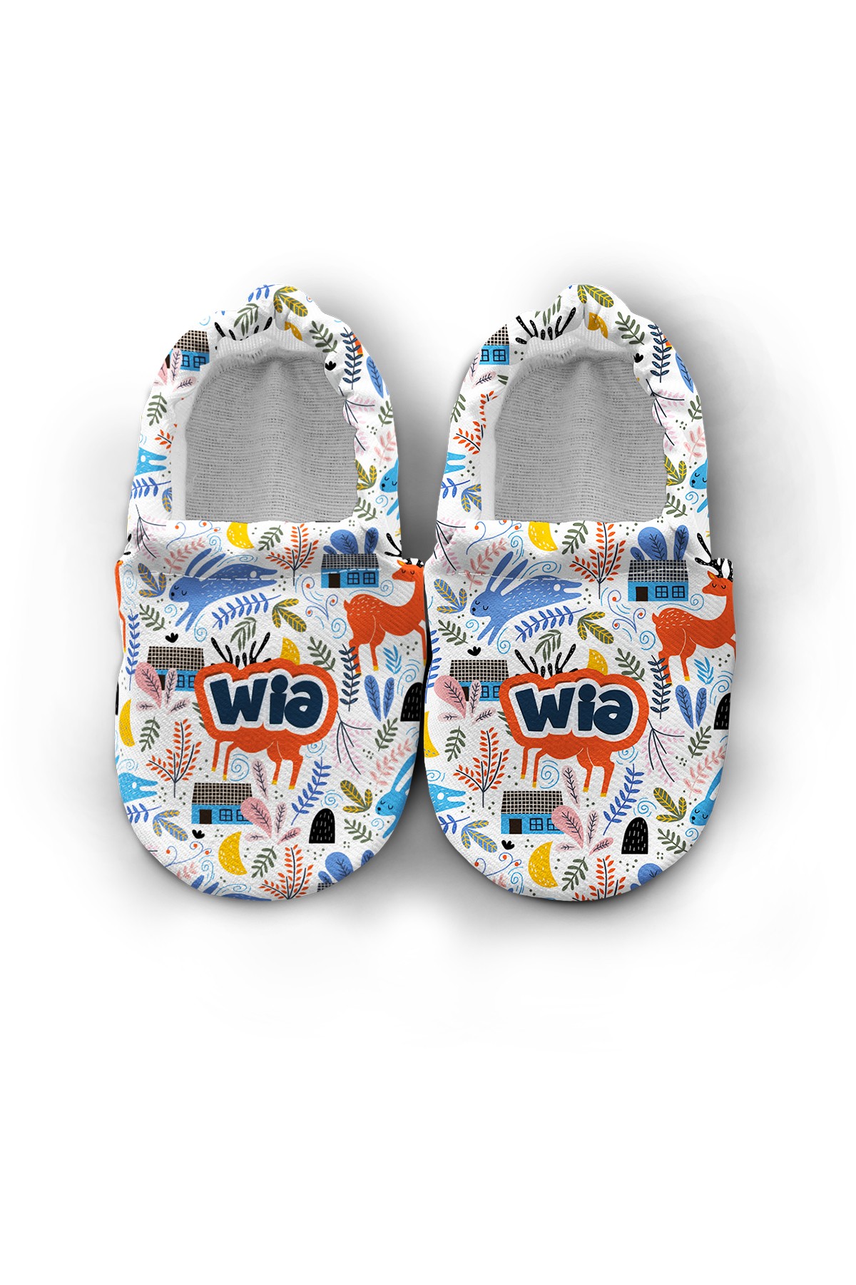 Make It Yours – Personalized Wonderland Booties for Babies | Non-Slip, Organic Cotton, Home & Nursery Use