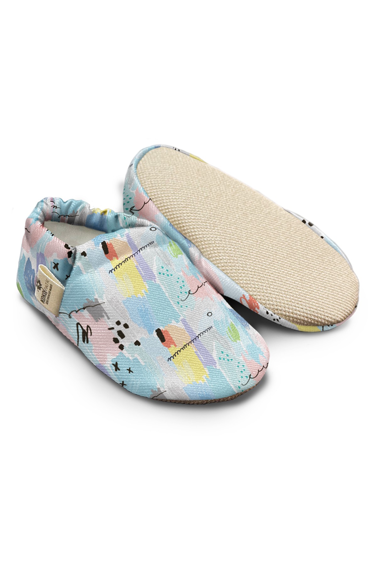 Kokopatik, Non-Slip Sole, Home Nursery Booties, Unisex Baby Booties, Cotton Newborn Booties, Colorful Patterned Booties