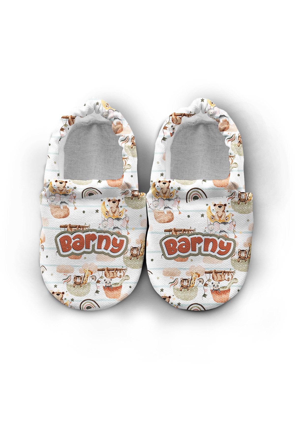 Make It Yours – Personalized On the Clouds Booties for Babies | Non-Slip, Organic Cotton, Home & Nursery Use