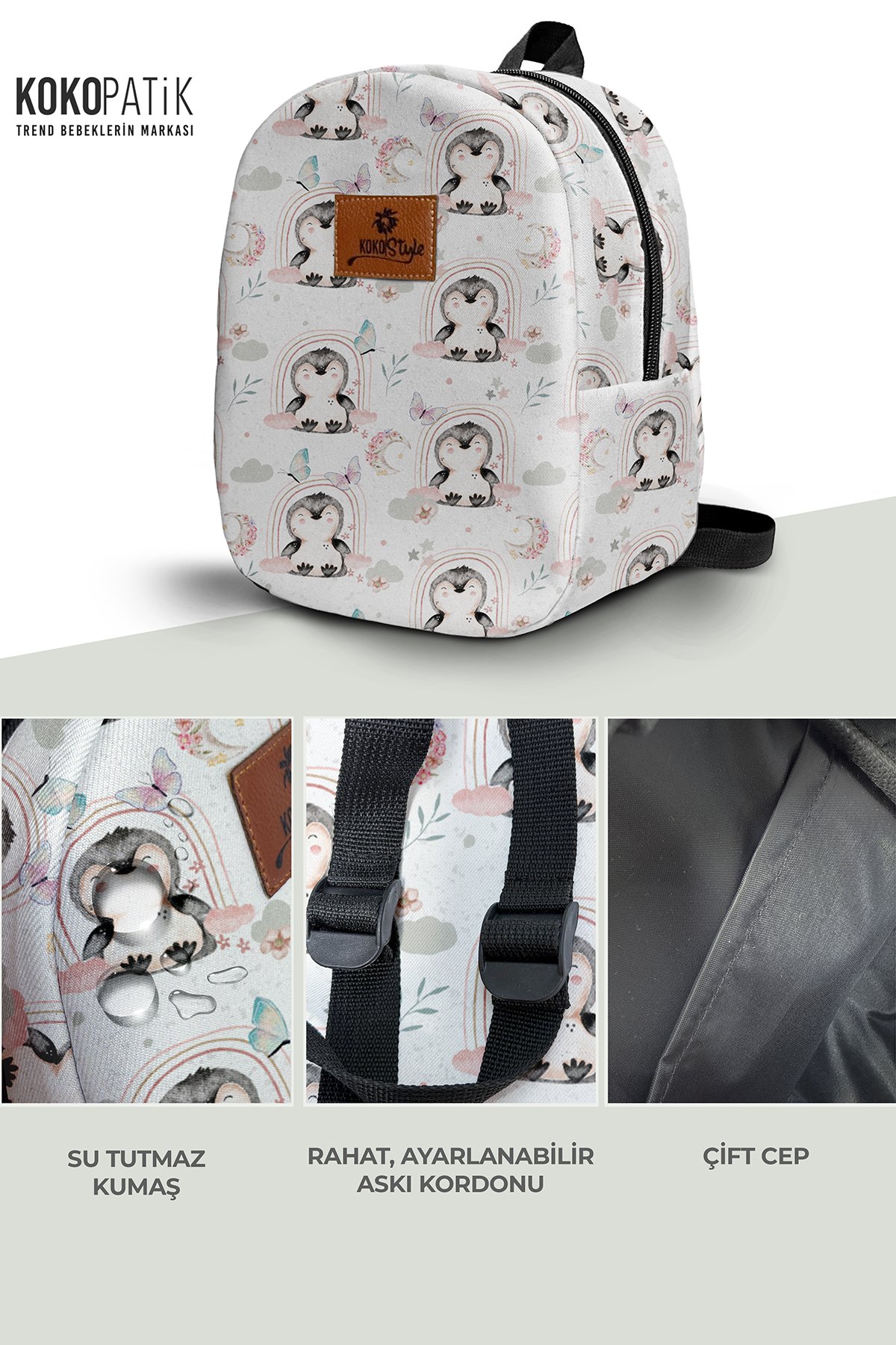 Penguin Dream Pattern Small Size Nursery Bag