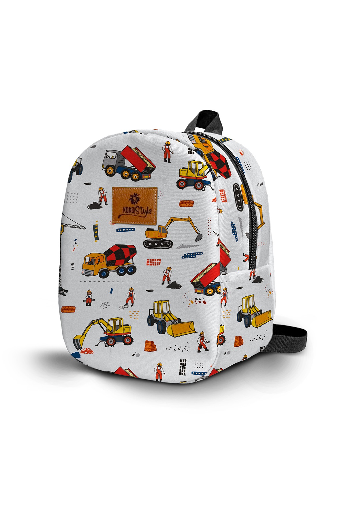 Construction Site Pattern Small Nursery Bag