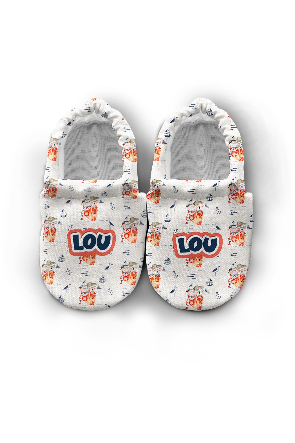 Make It Yours – Personalized Shipmates Booties for Babies | Non-Slip, Organic Cotton, Home & Nursery Use
