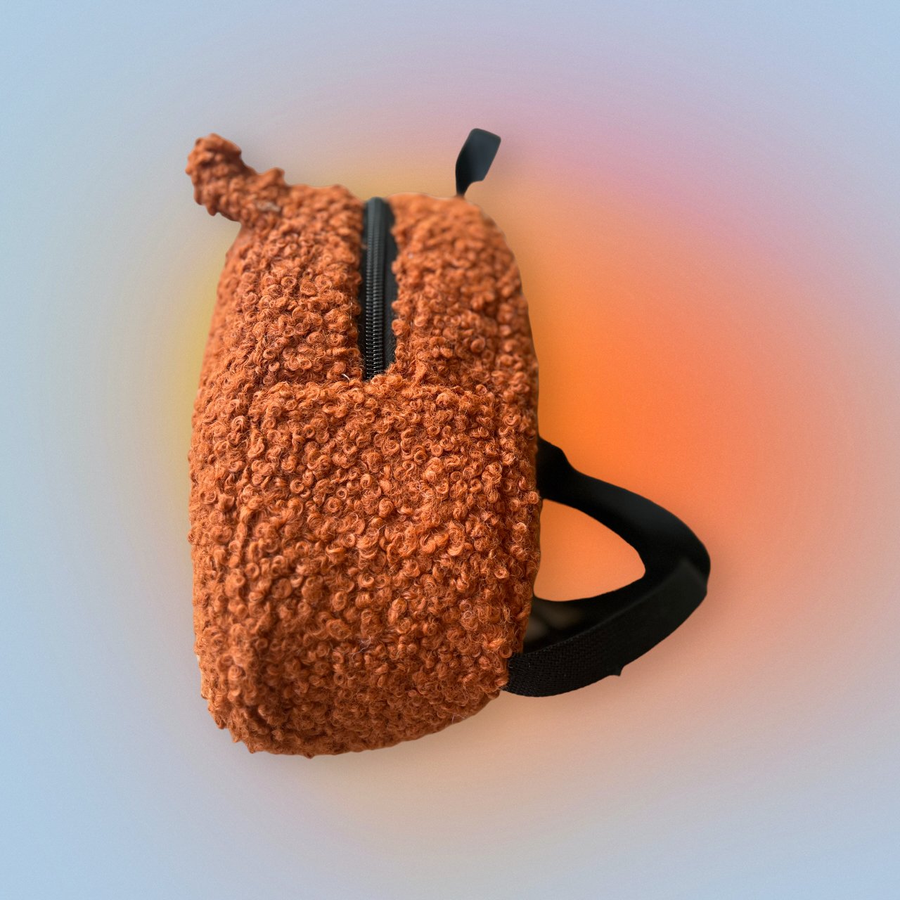 Kiremit Rengi Teddy Küçük Boy Kreş Çantası