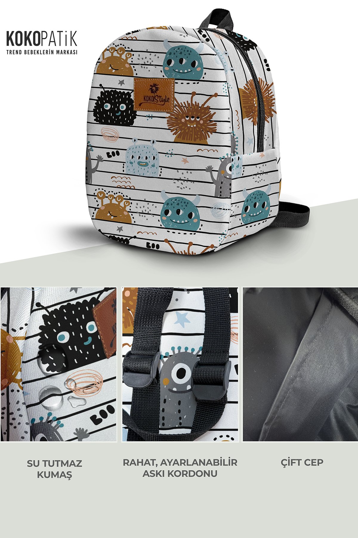 Germ Pattern Small Size Nursery Bag