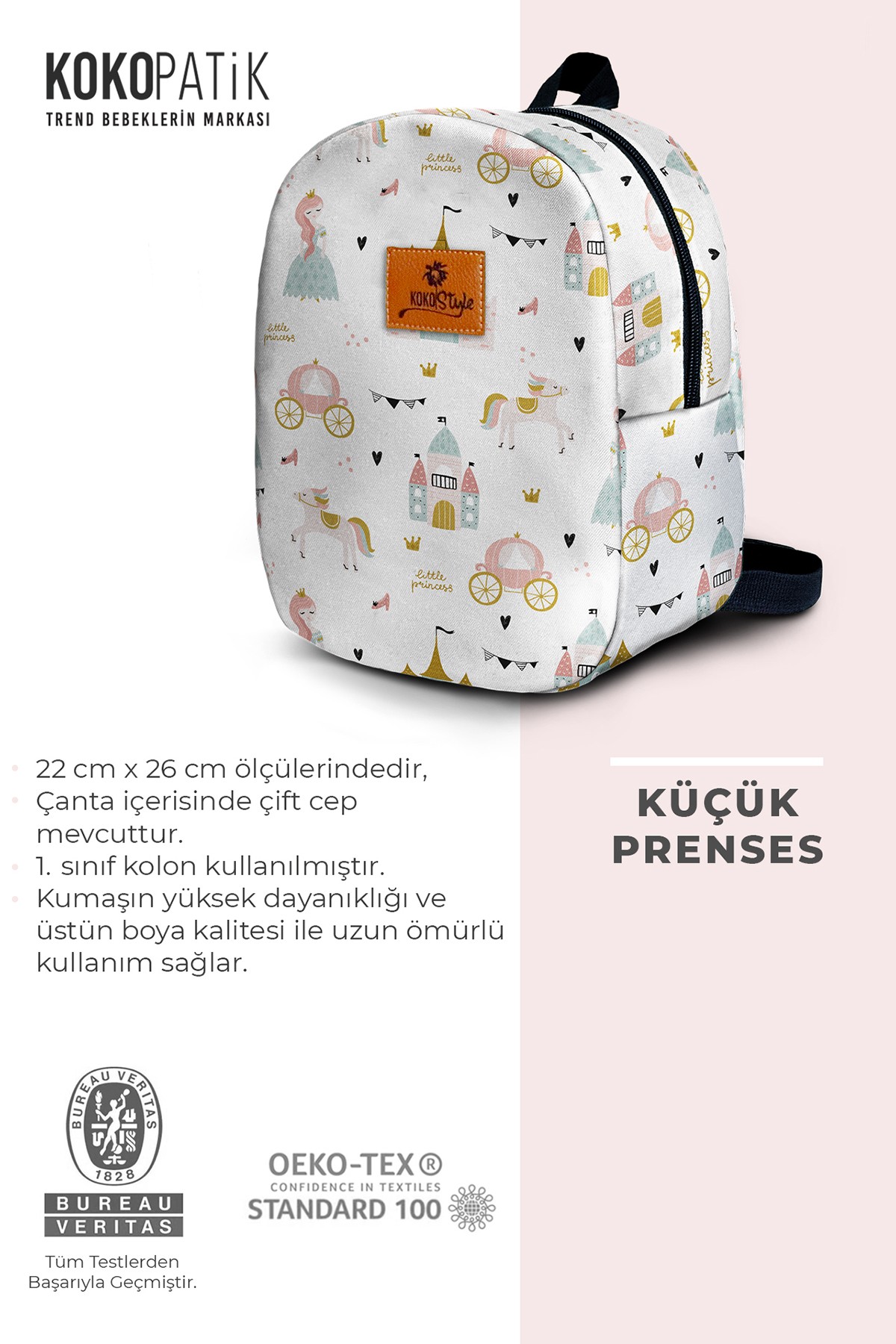 Little Princess Pattern Small Nursery Bag