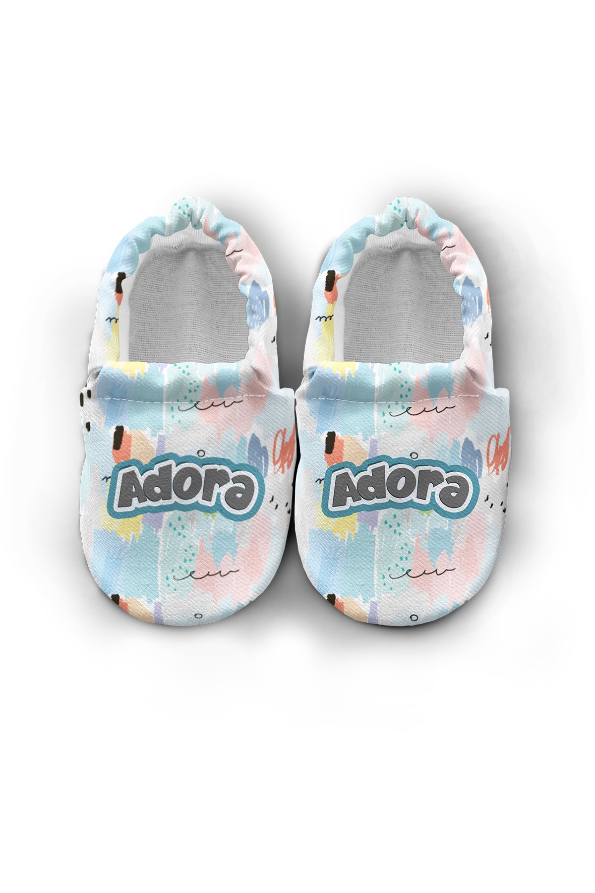 Make It Yours – Personalized Colorful Pattern Booties for Babies | Non-Slip, Cotton, Home & Nursery Use