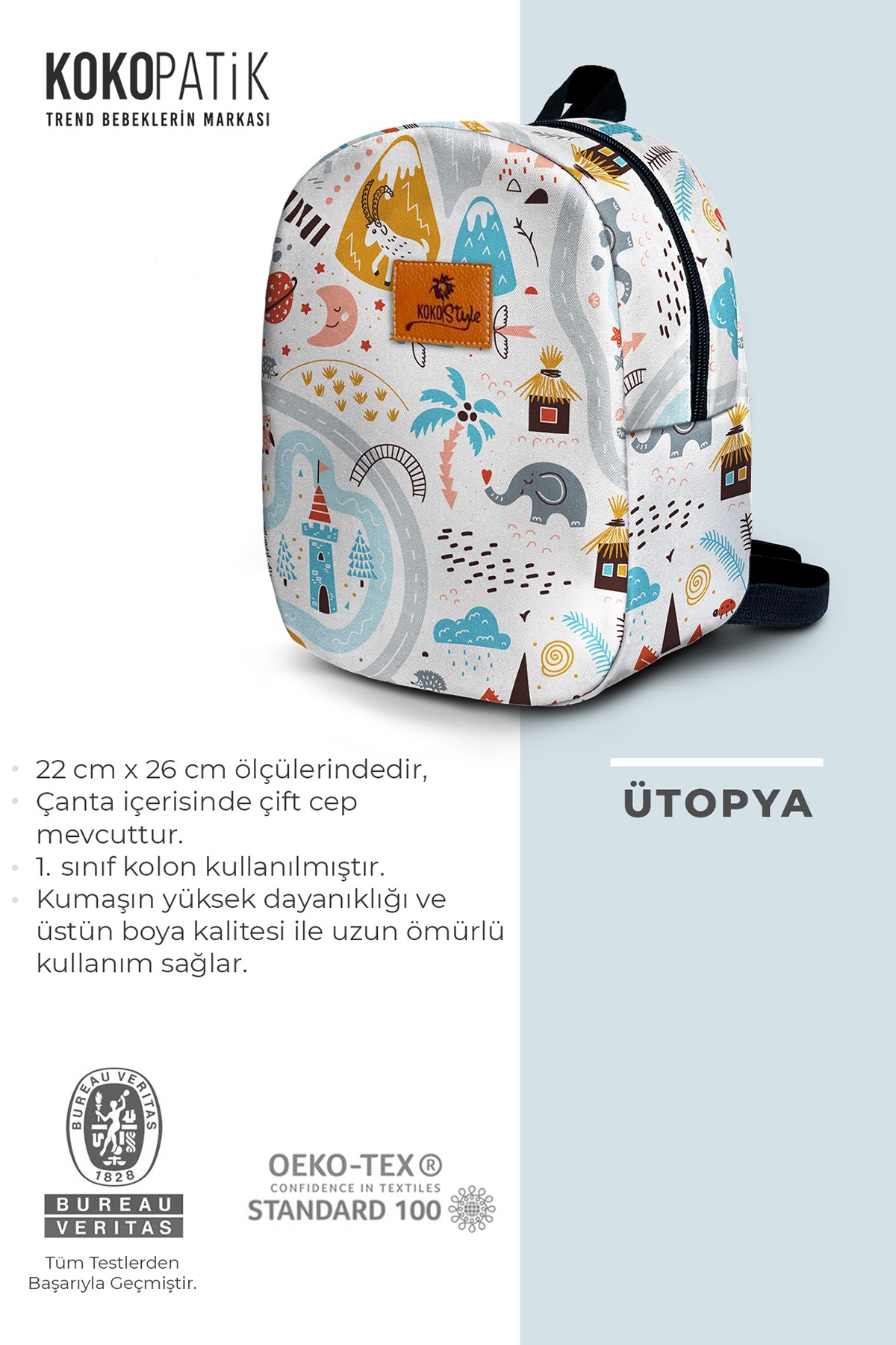 Utopia Pattern Small Size Nursery Bag