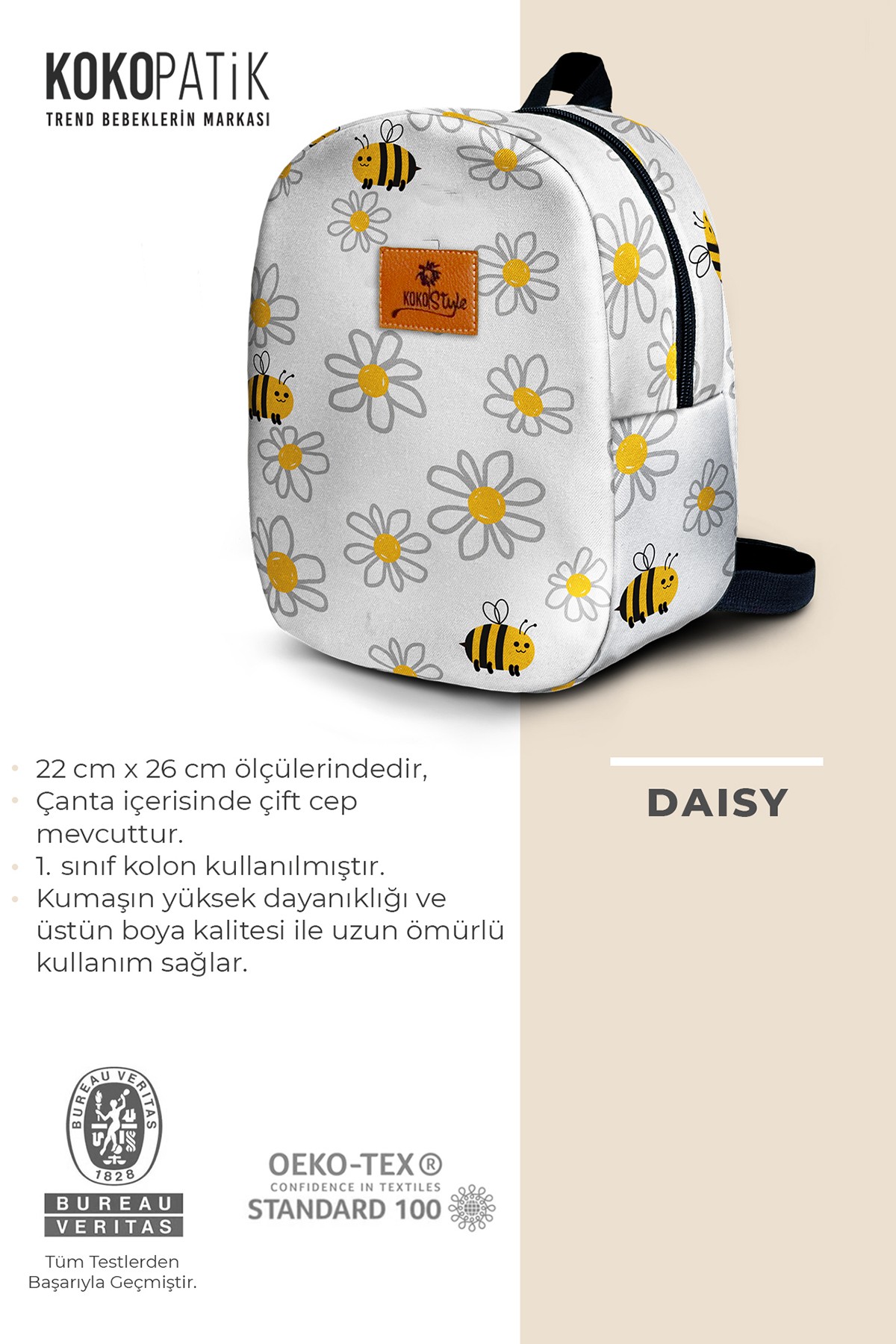 Daisy Desen Küçük Boy Kreş Çantası