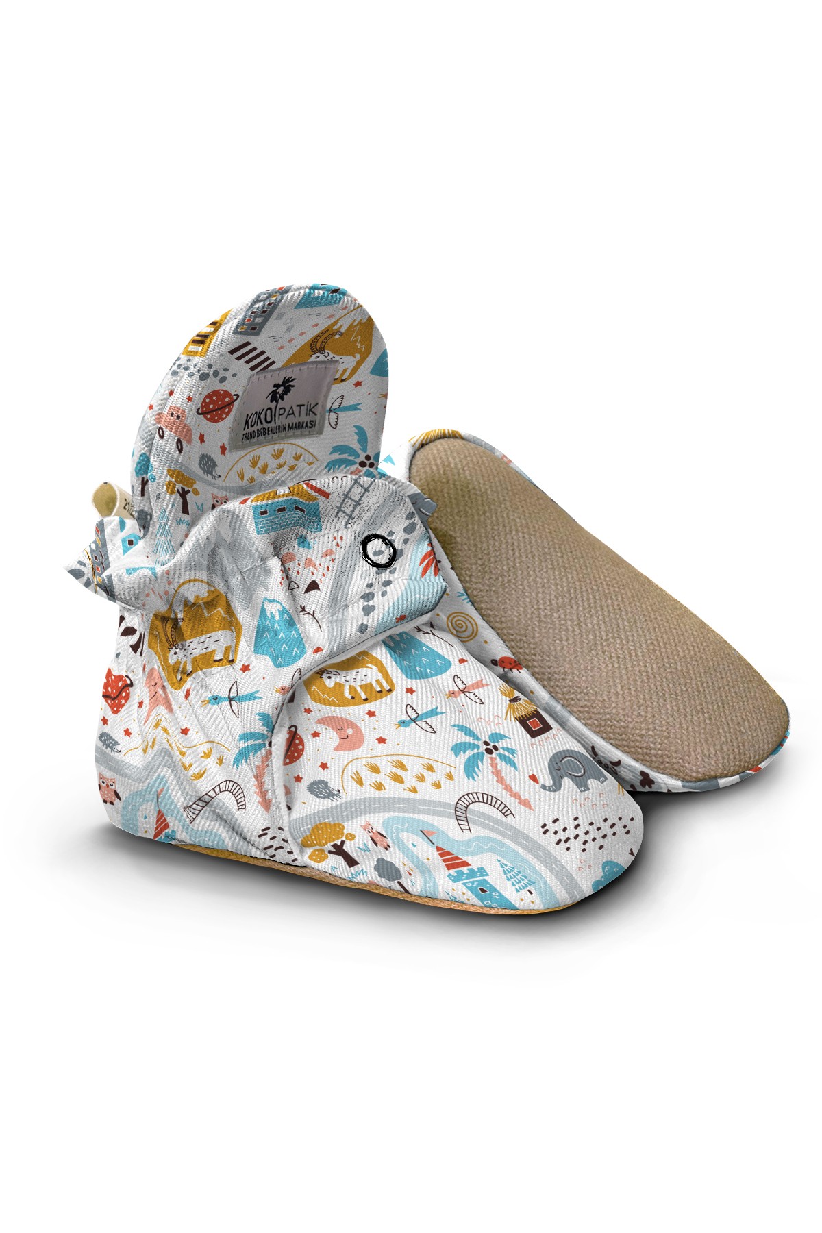 Utopia Baby Booties – Dreamy & Artistic Non-Slip Cotton Slippers for Imaginative Little Steps