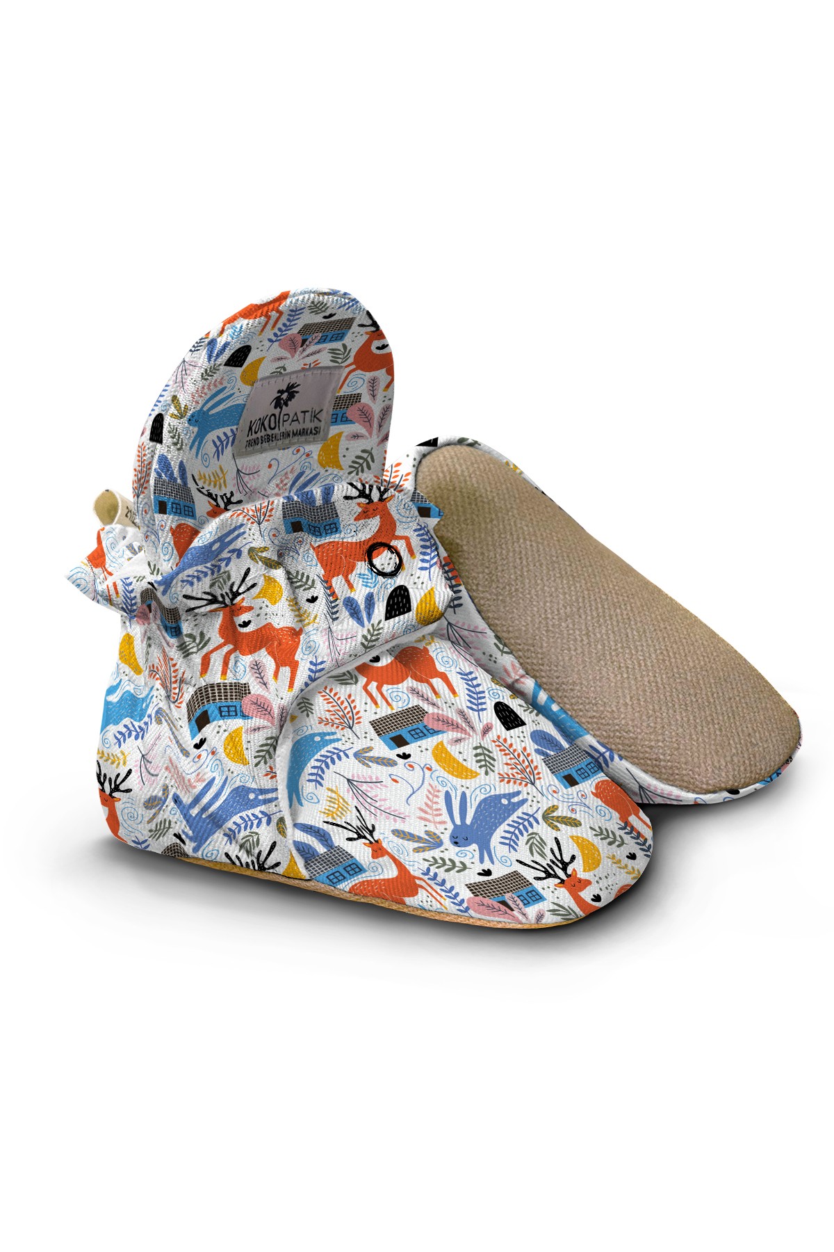 Wonderland Baby Booties – Magical Non-Slip Cotton Slippers for Little Dreamers
