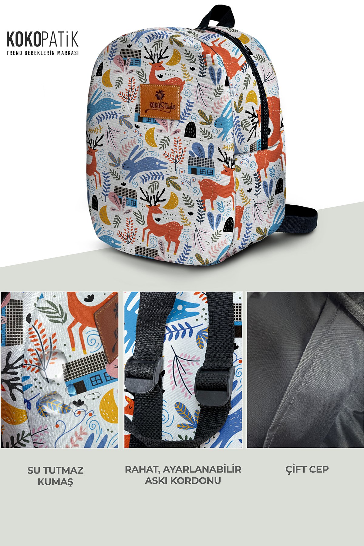 Wonderland Pattern Small Nursery Bag