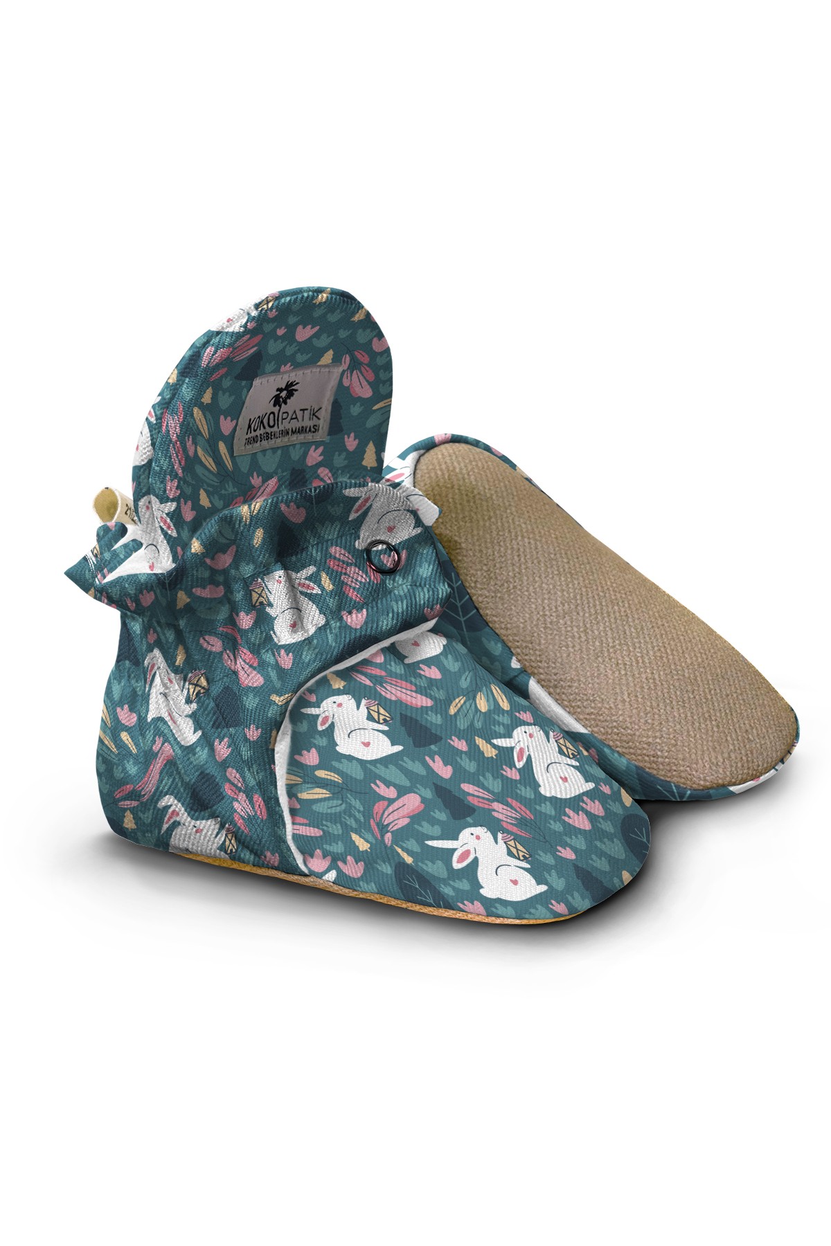 Bunny Rabbit Baby Booties – Soft Non-Slip Cotton Slippers for Gentle First Steps