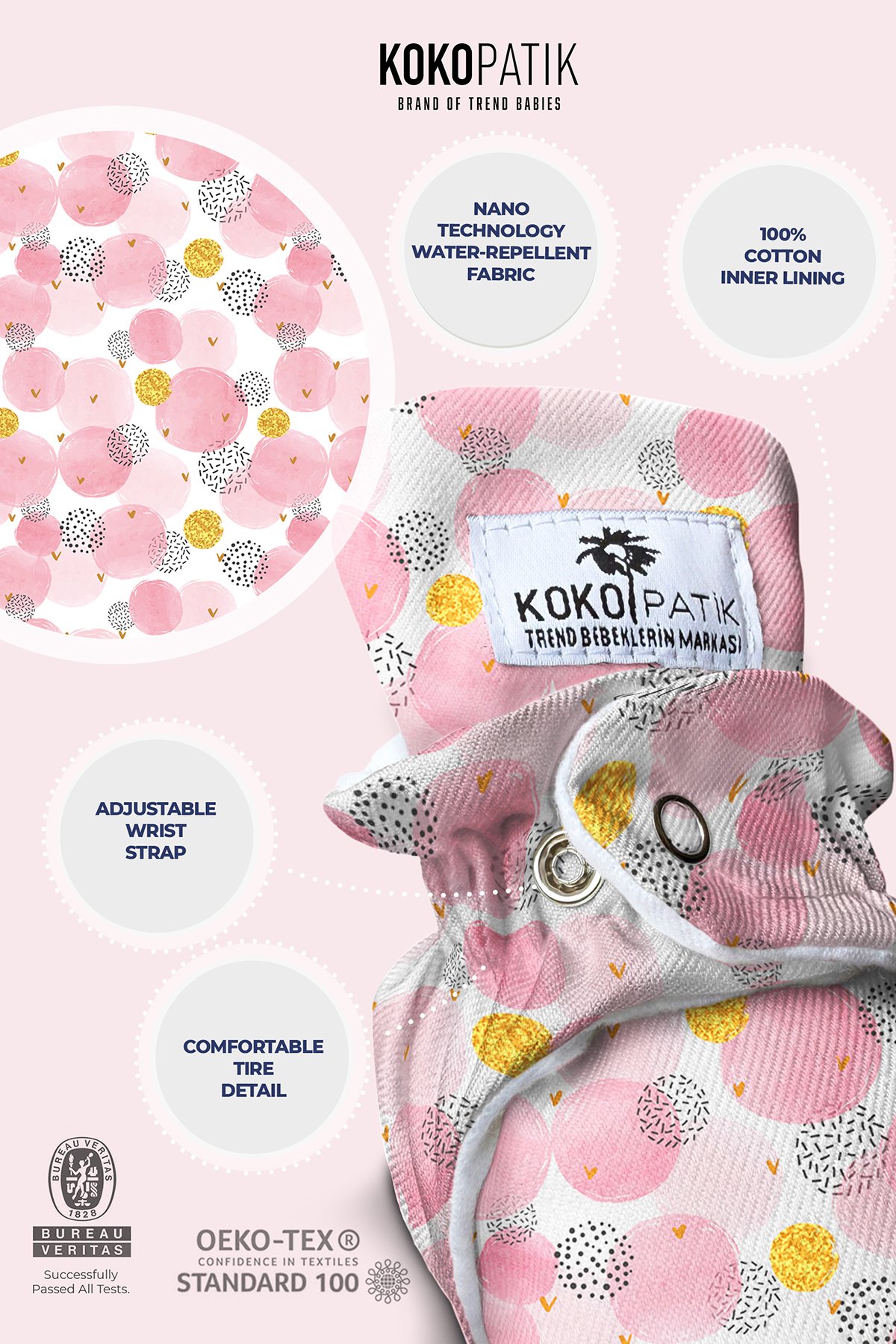 Pink Bubble Baby Booties – Soft and Playful Cotton Booties
