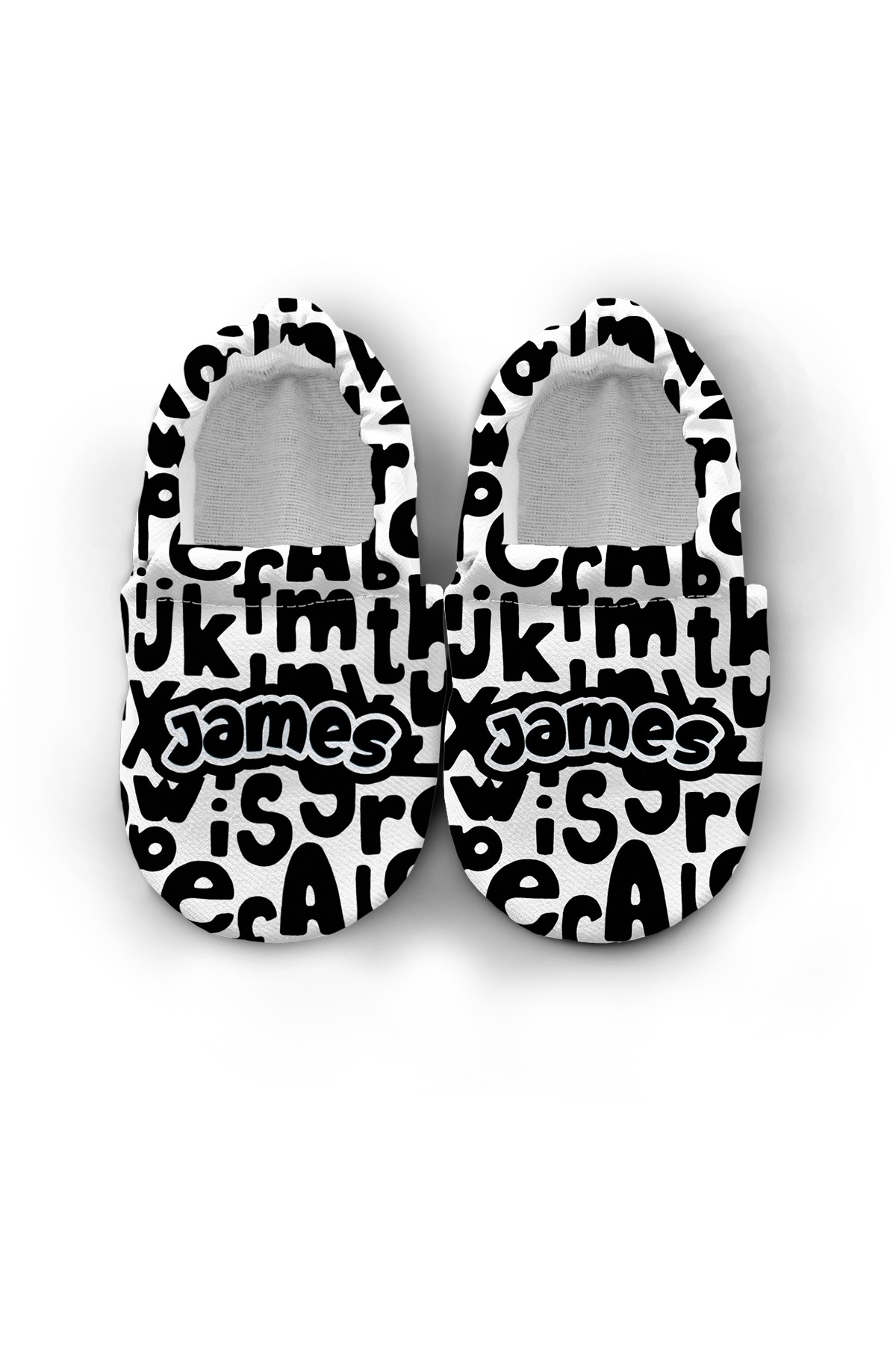 Make It Yours – Personalized Alphabe Booties for Babies | Non-Slip, Cotton, Home & Nursery Use
