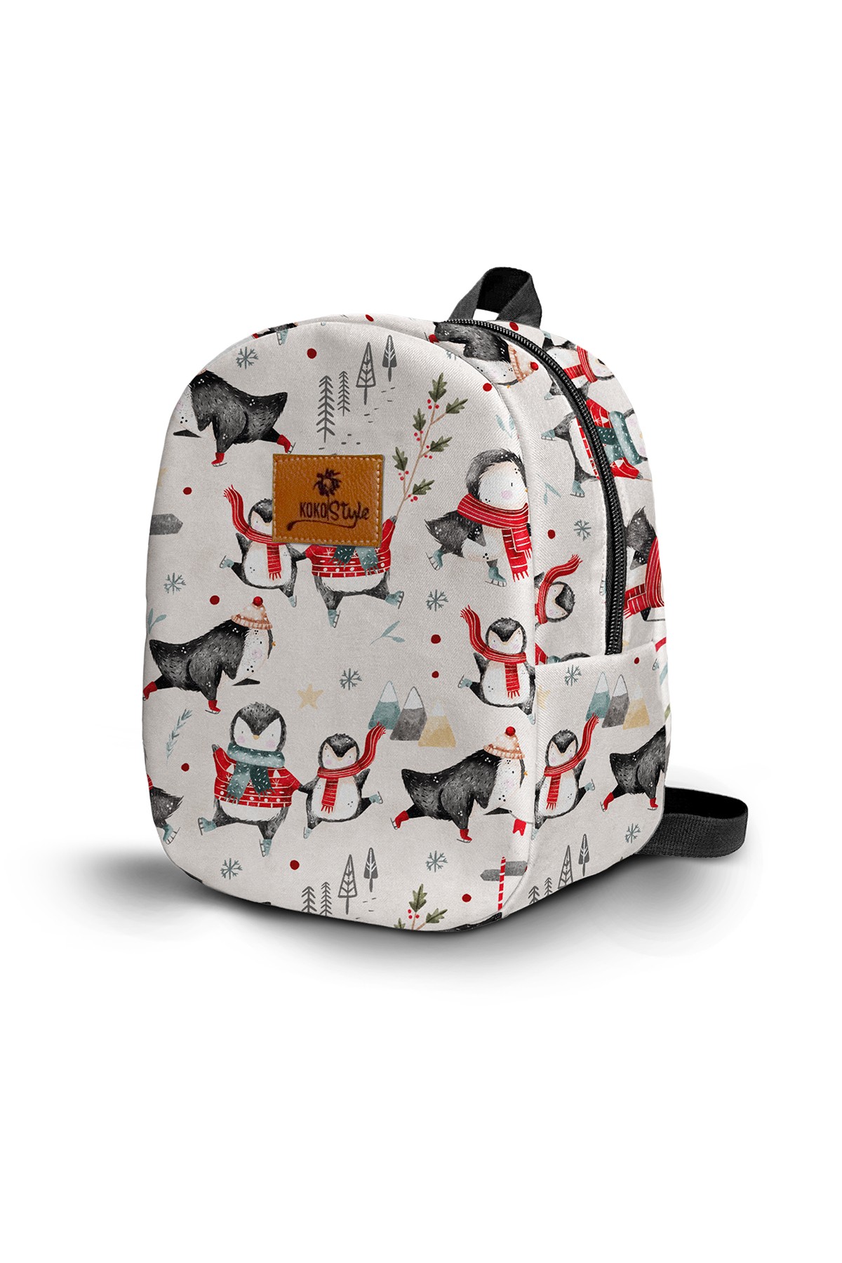 Penguin Winter Pattern Small Nursery Bag