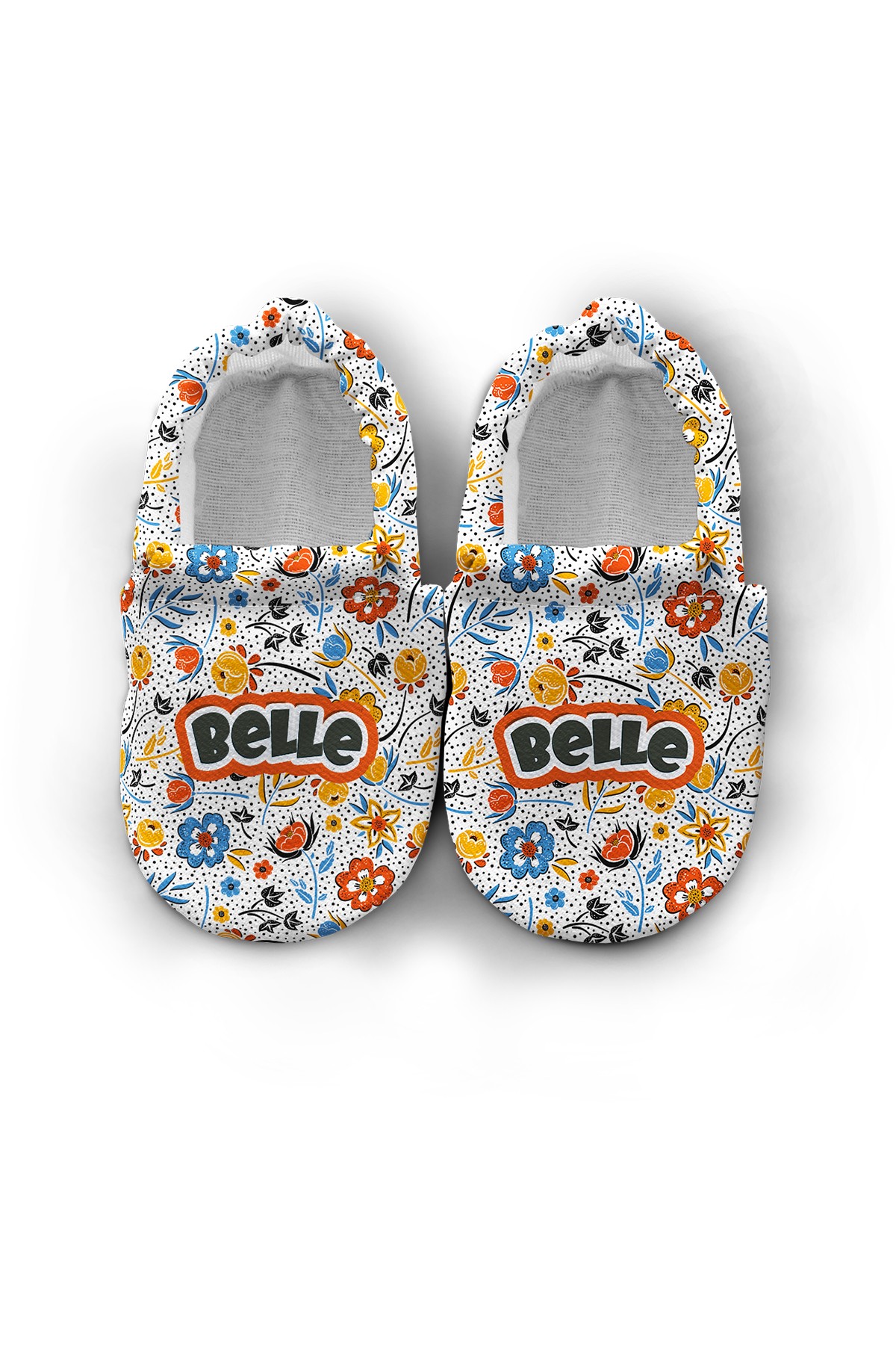 Make It Yours – Personalized Winter Flower Booties for Babies | Non-Slip, Organic Cotton, First Step Shoes