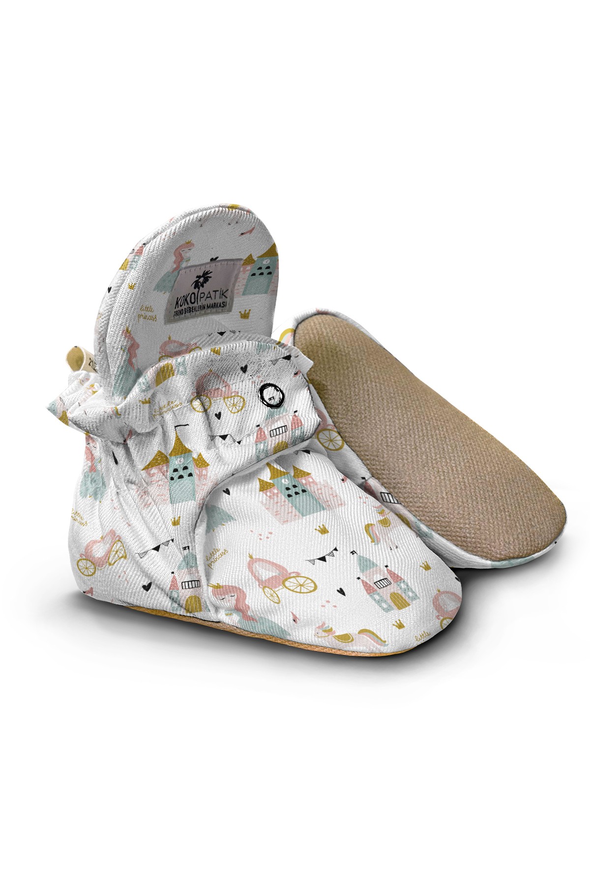 Little Princess Baby Booties – Soft & Elegant Non-Slip Slippers for Baby Girls