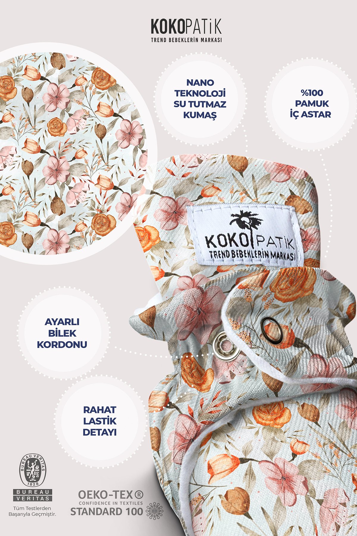 Bohem Çiçekler Panduf