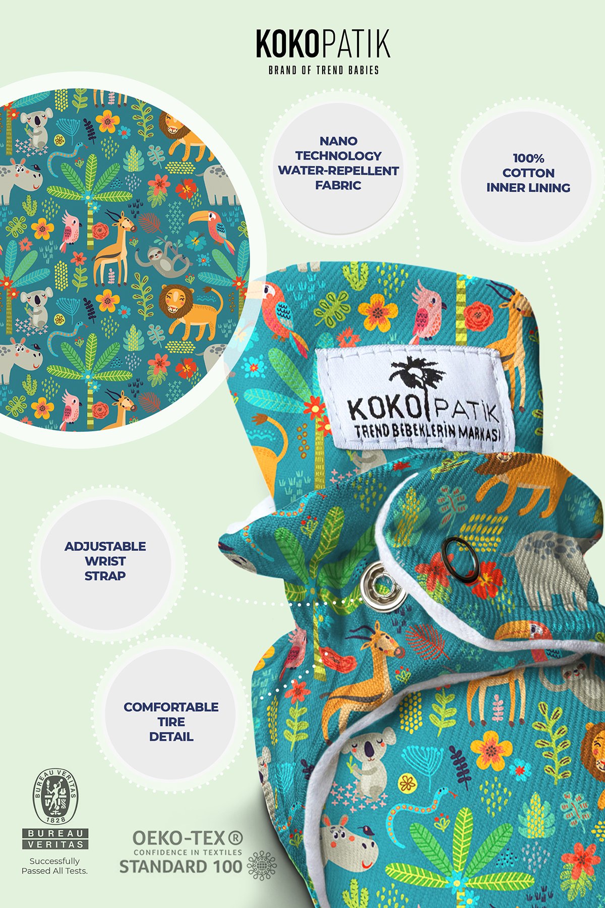 Forest Adventure Baby Booties – Cozy Non-Slip Cotton Slippers for Nature-Loving Little Feet