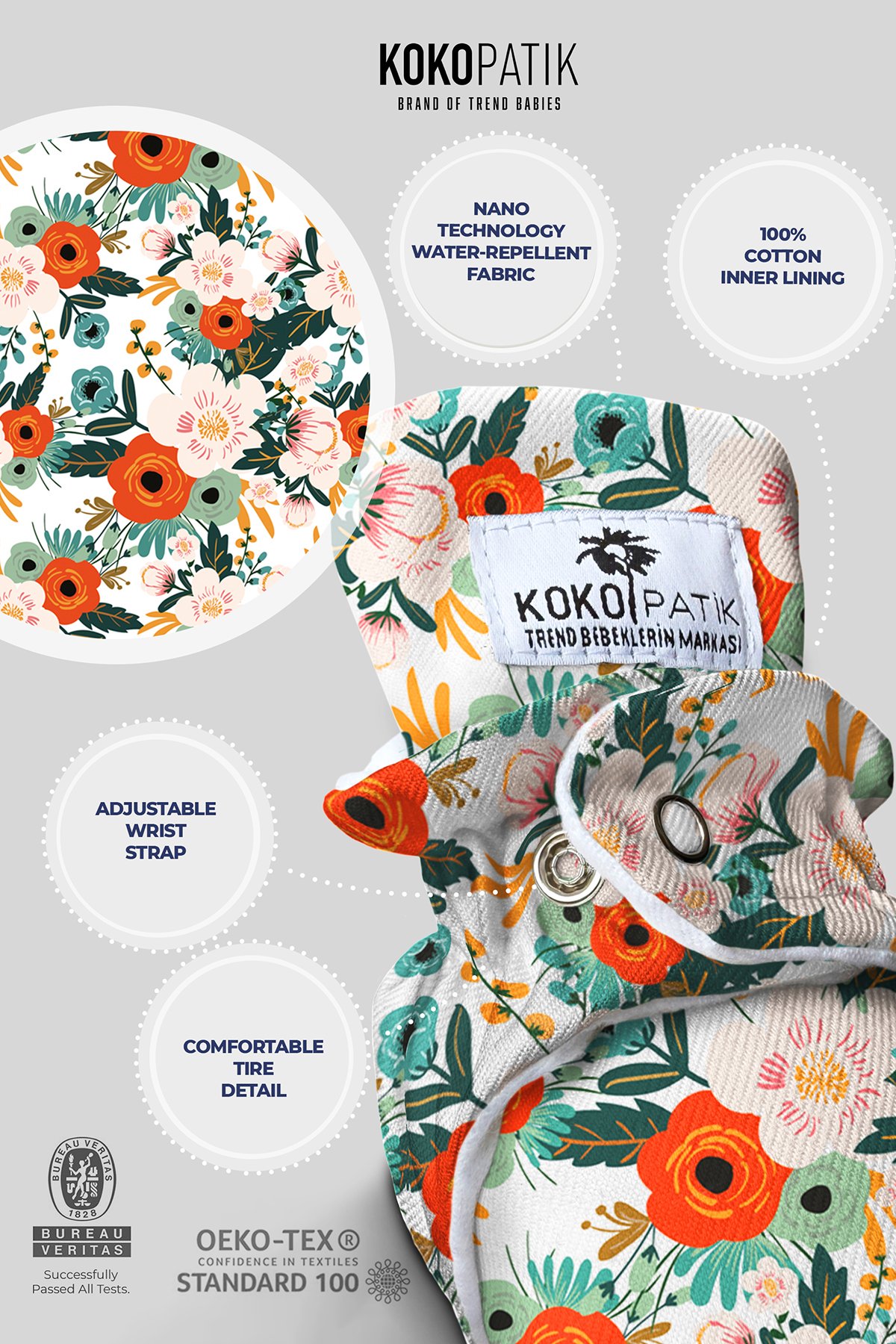 April Blossom Baby Booties – Soft Floral Non-Slip Cotton Slippers for Springtime Steps