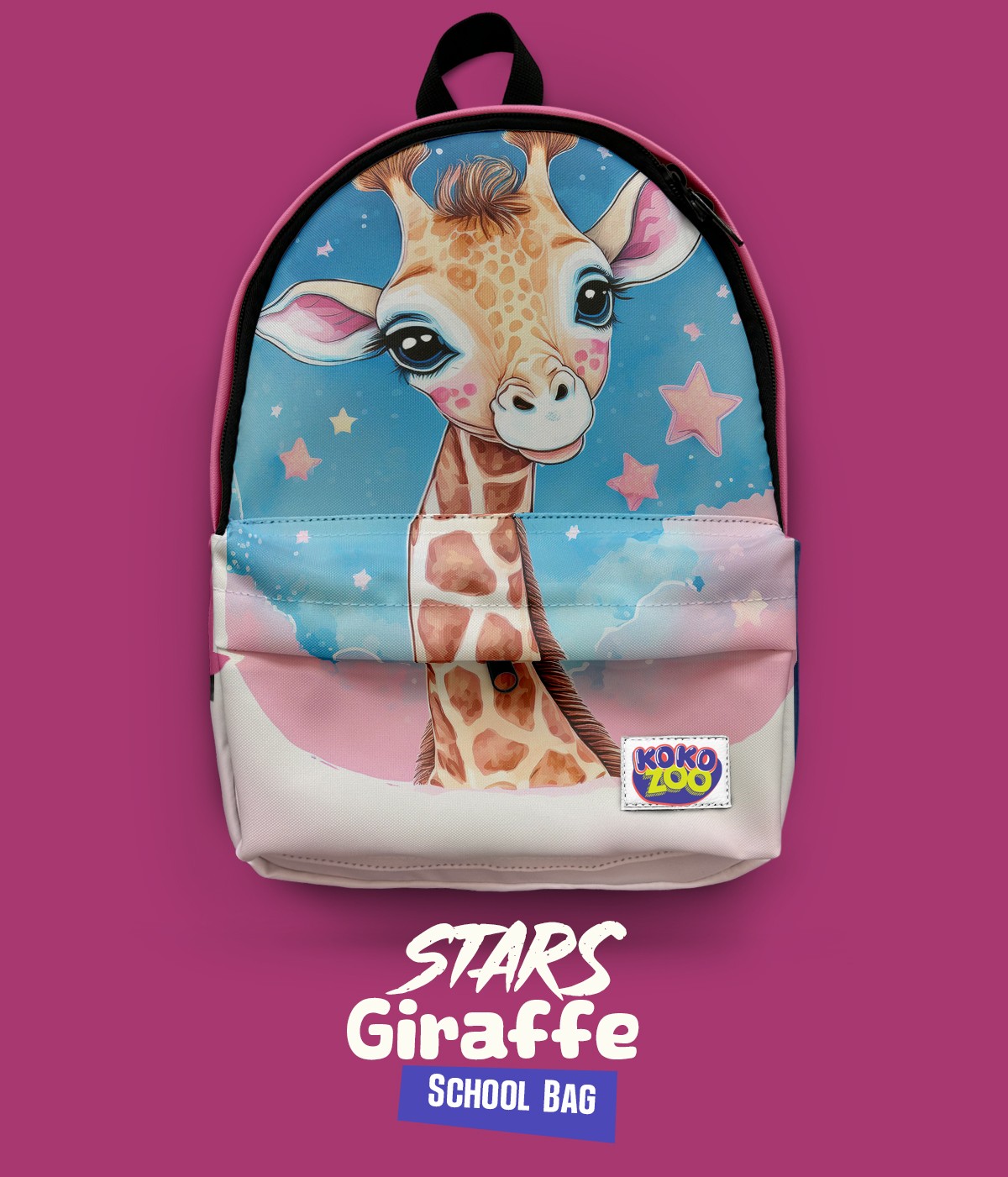 Start Giraffe - Desenli Okul & Kreş Çantası 