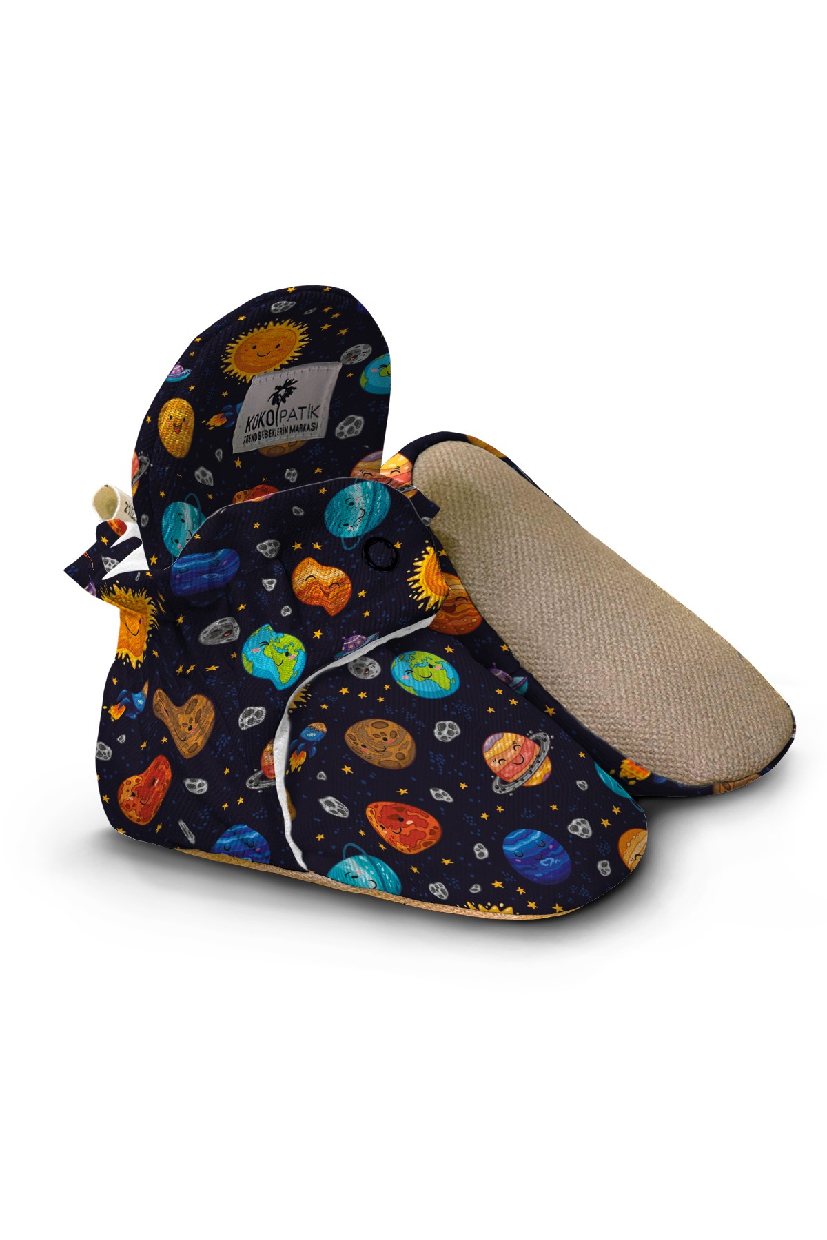 Happy Space Baby Booties – Colorful Galaxy Theme for Toddlers